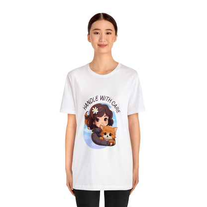 Handle With Care Customized Unisex Jersey Short Sleeve Tee