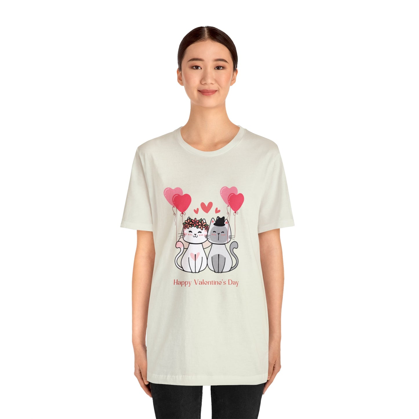 Happy Valentine's Day Unisex Jersey Short Sleeve Tee