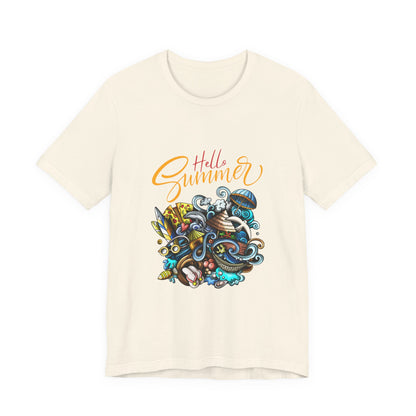 Hello Summer Customized Unisex Jersey Short Sleeve Tee