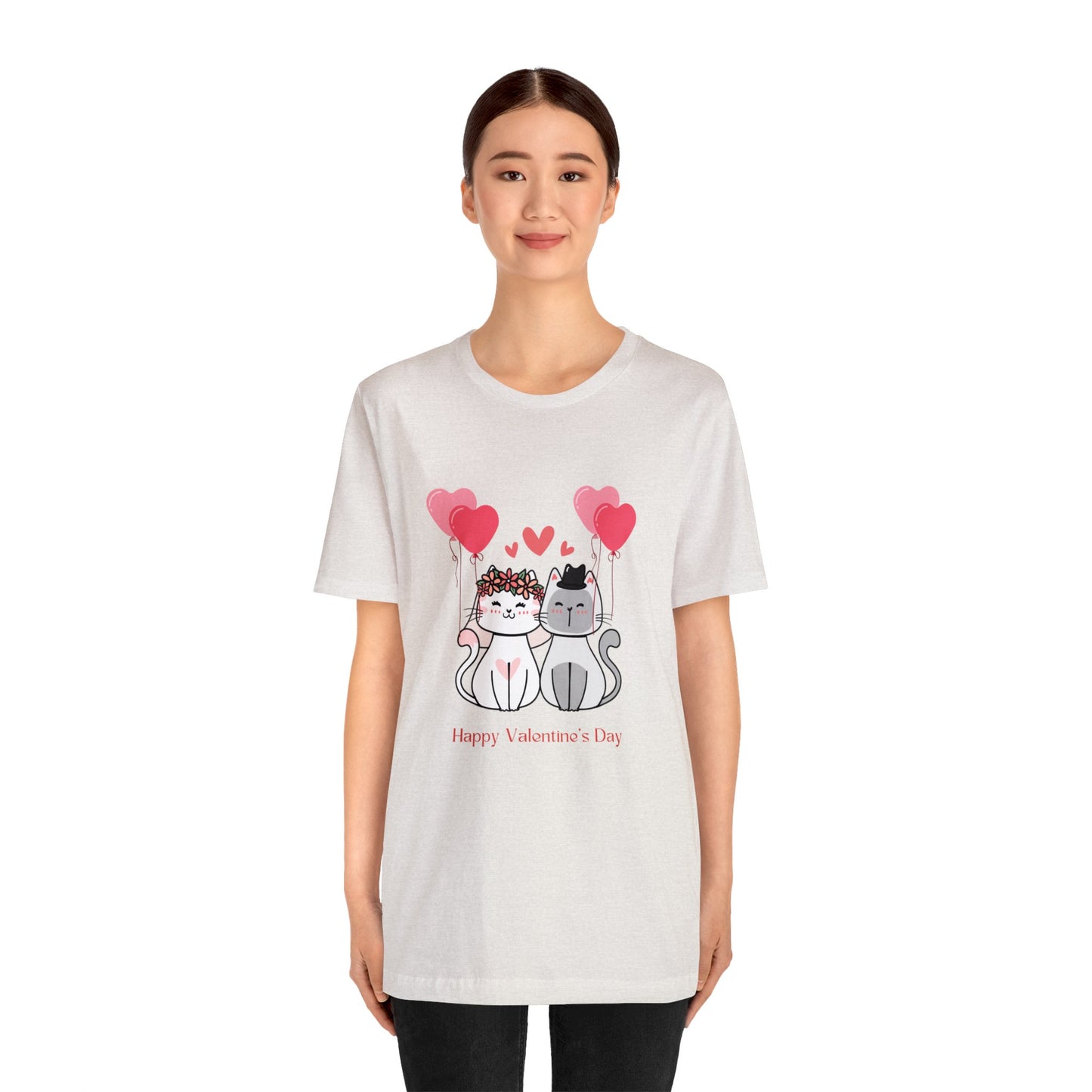 Happy Valentine's Day Unisex Jersey Short Sleeve Tee