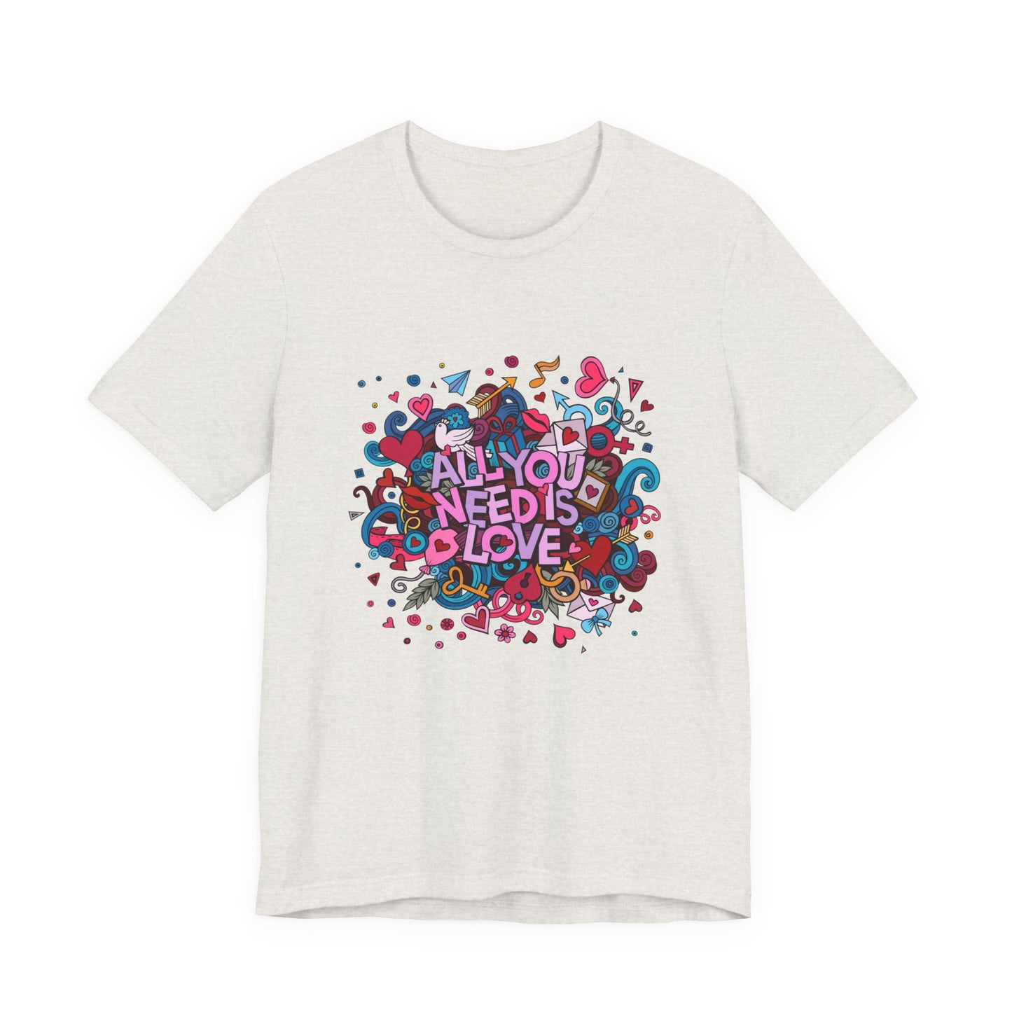 All You Need is Love Customized Unisex Jersey Short Sleeve Tee