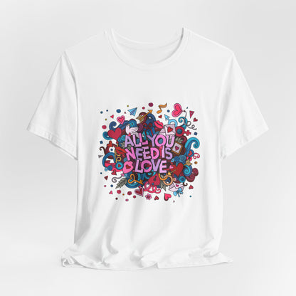 All You Need is Love Customized Unisex Jersey Short Sleeve Tee