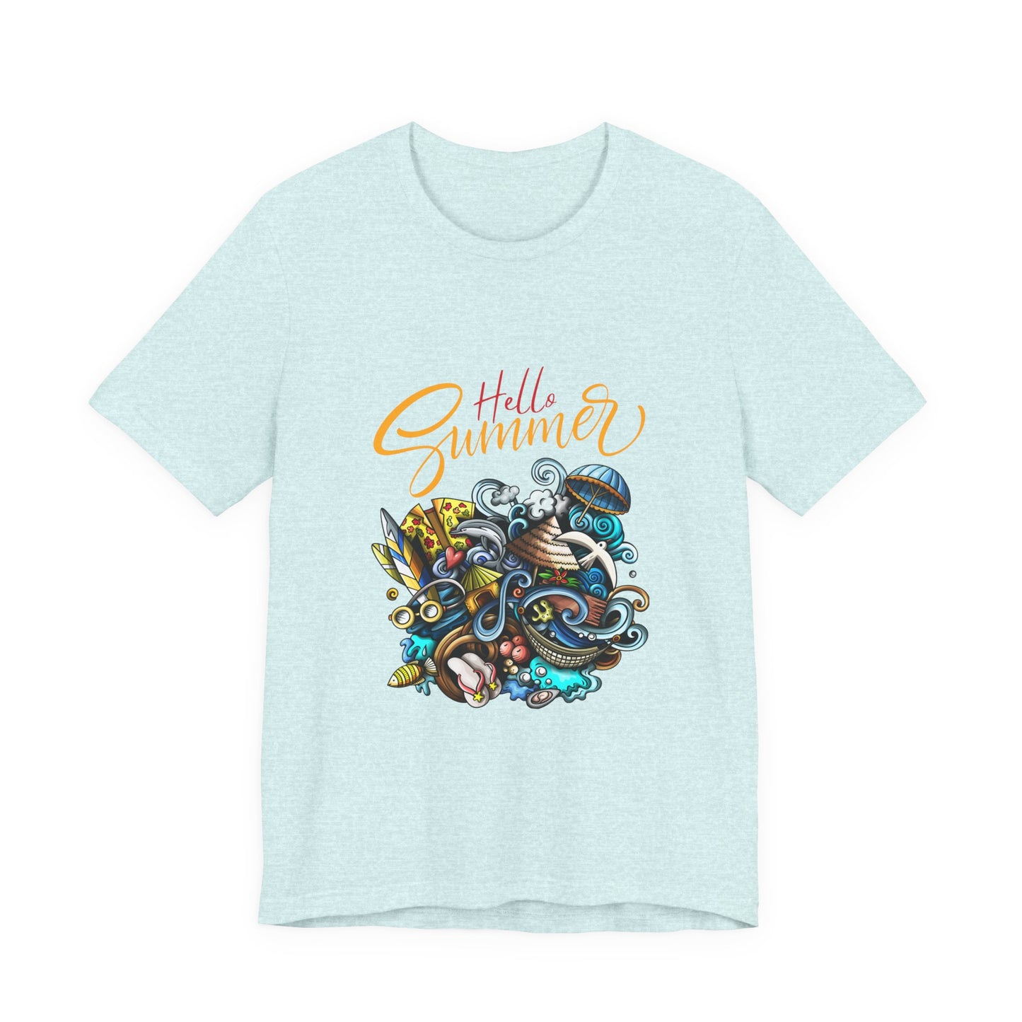 Hello Summer Customized Unisex Jersey Short Sleeve Tee