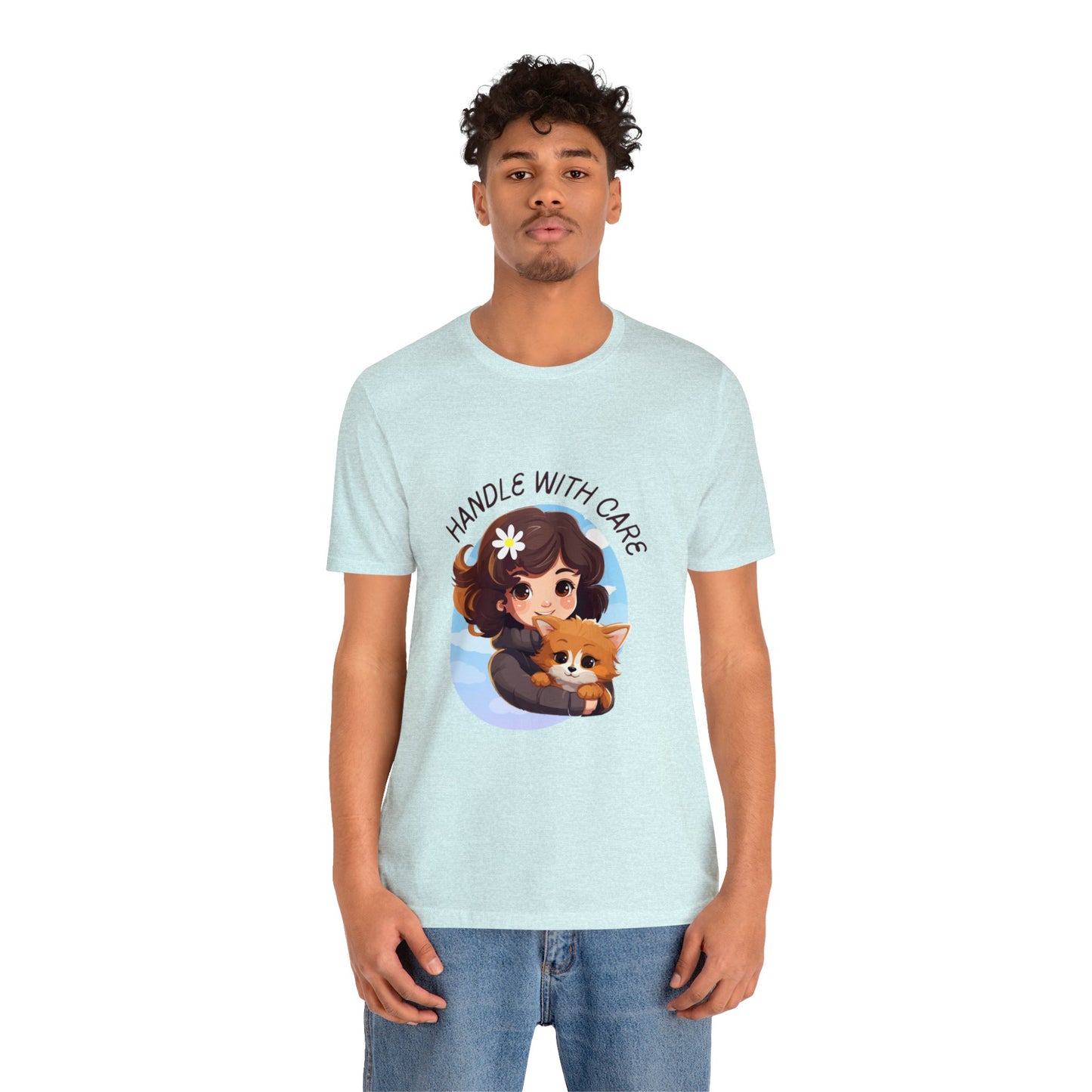 Handle With Care Customized Unisex Jersey Short Sleeve Tee