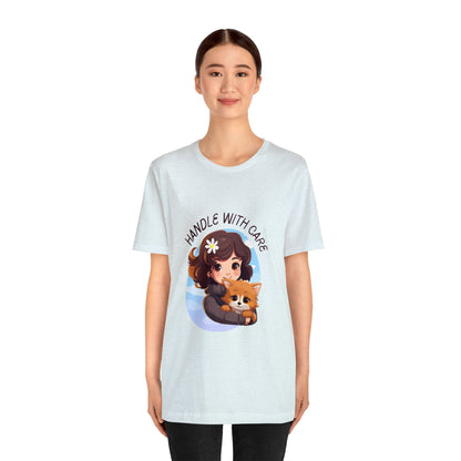 Handle With Care Customized Unisex Jersey Short Sleeve Tee