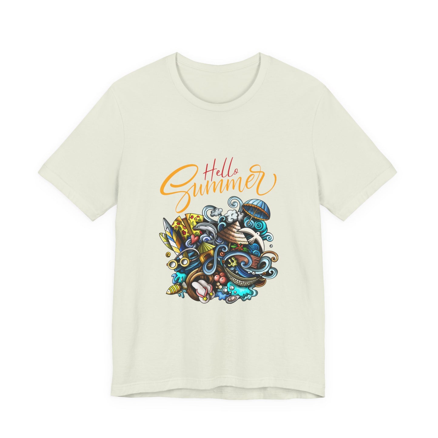 Hello Summer Customized Unisex Jersey Short Sleeve Tee