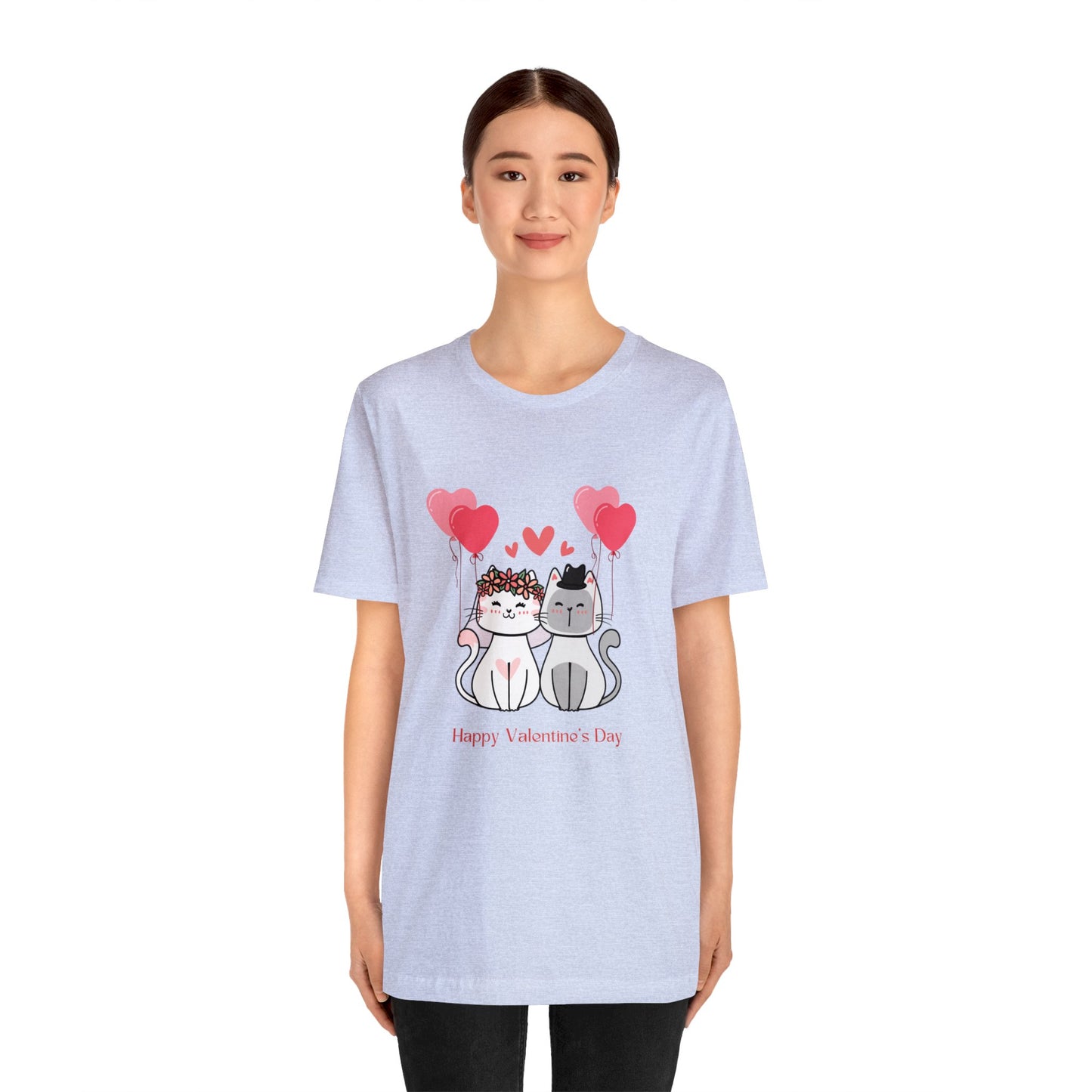 Happy Valentine's Day Unisex Jersey Short Sleeve Tee