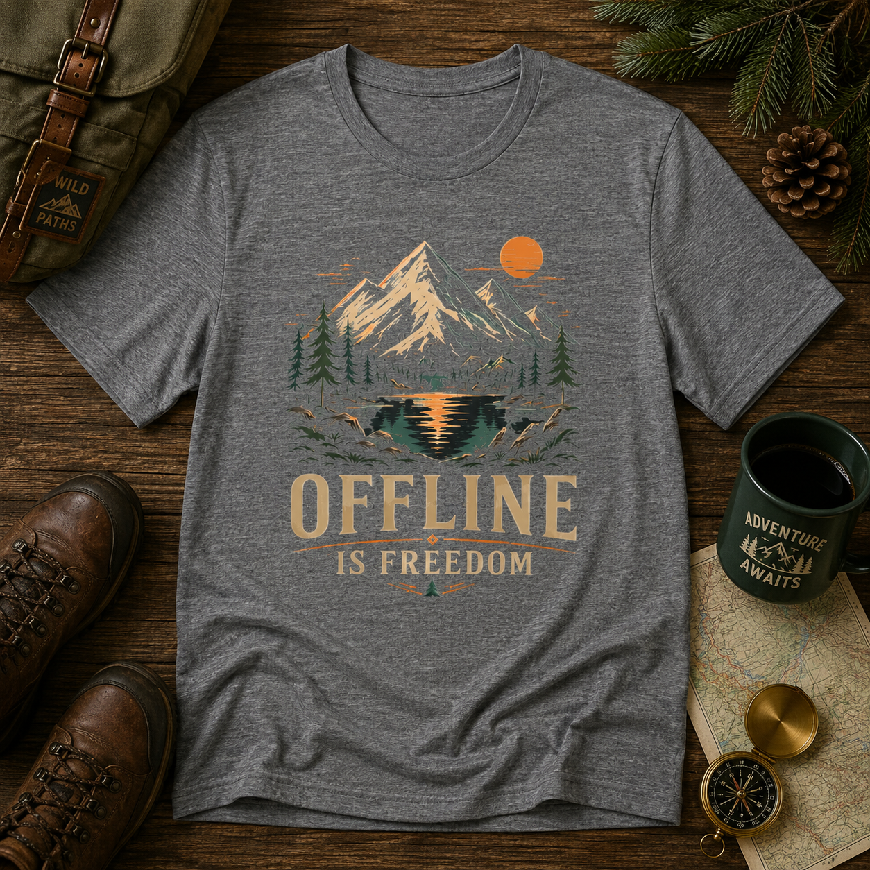 Offline Is Free T-Shirt