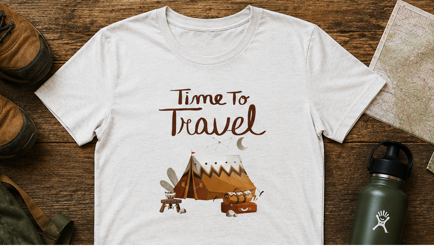 Time To Travel Customized Unisex Jersey Short Sleeve Tee