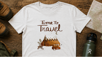 Time To Travel Customized Unisex Jersey Short Sleeve Tee