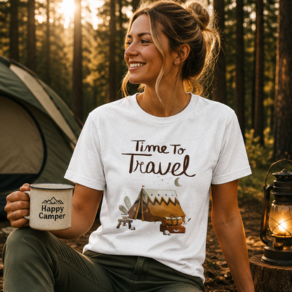 Time To Travel Customized Unisex Jersey Short Sleeve Tee