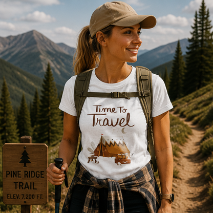 Time To Travel Customized Unisex Jersey Short Sleeve Tee
