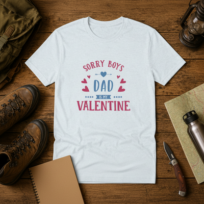 Dad is My Valentine Customized Unisex Jersey Short Sleeve Tee