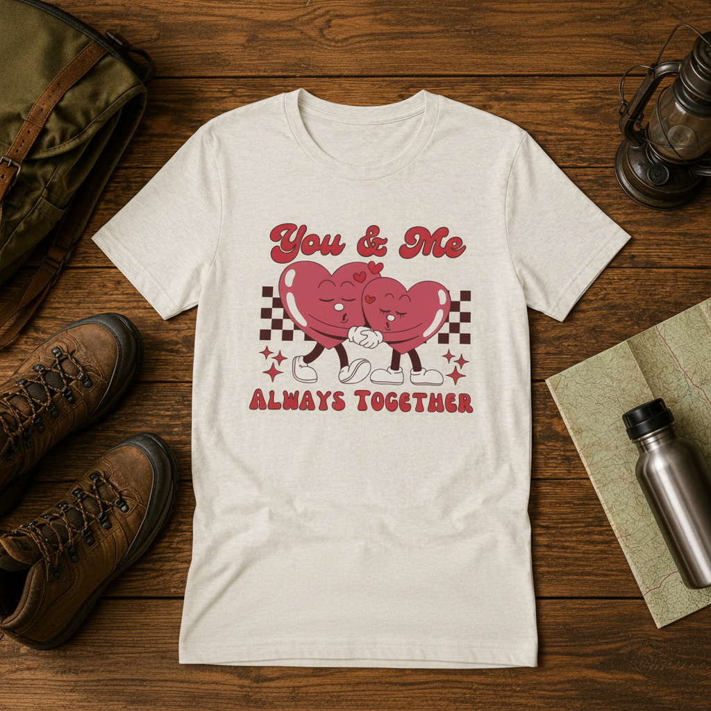 You And Me Always Together Customized Unisex Jersey Short Sleeve Tee