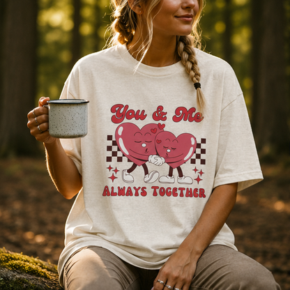 You And Me Always Together Customized Unisex Jersey Short Sleeve Tee
