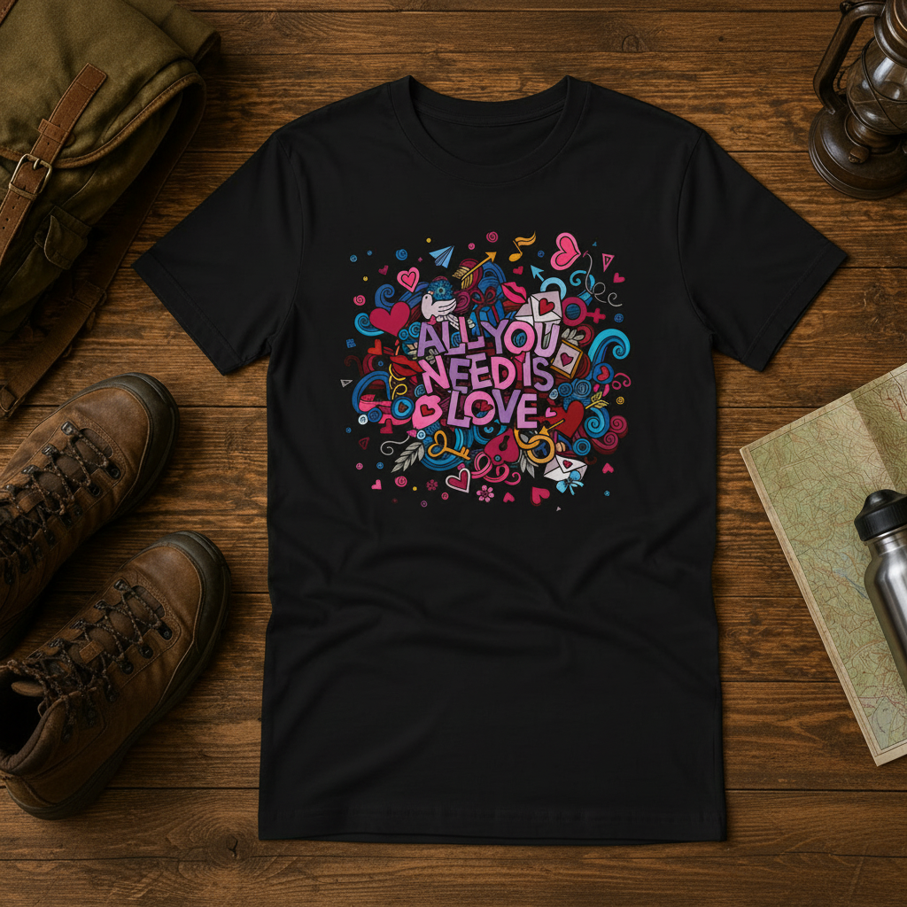 All You Need is Love Customized Unisex Jersey Short Sleeve Tee