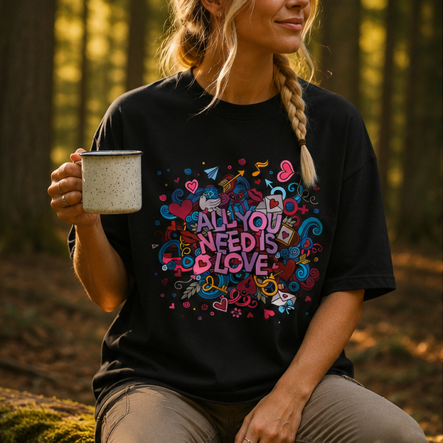 All You Need is Love Customized Unisex Jersey Short Sleeve Tee
