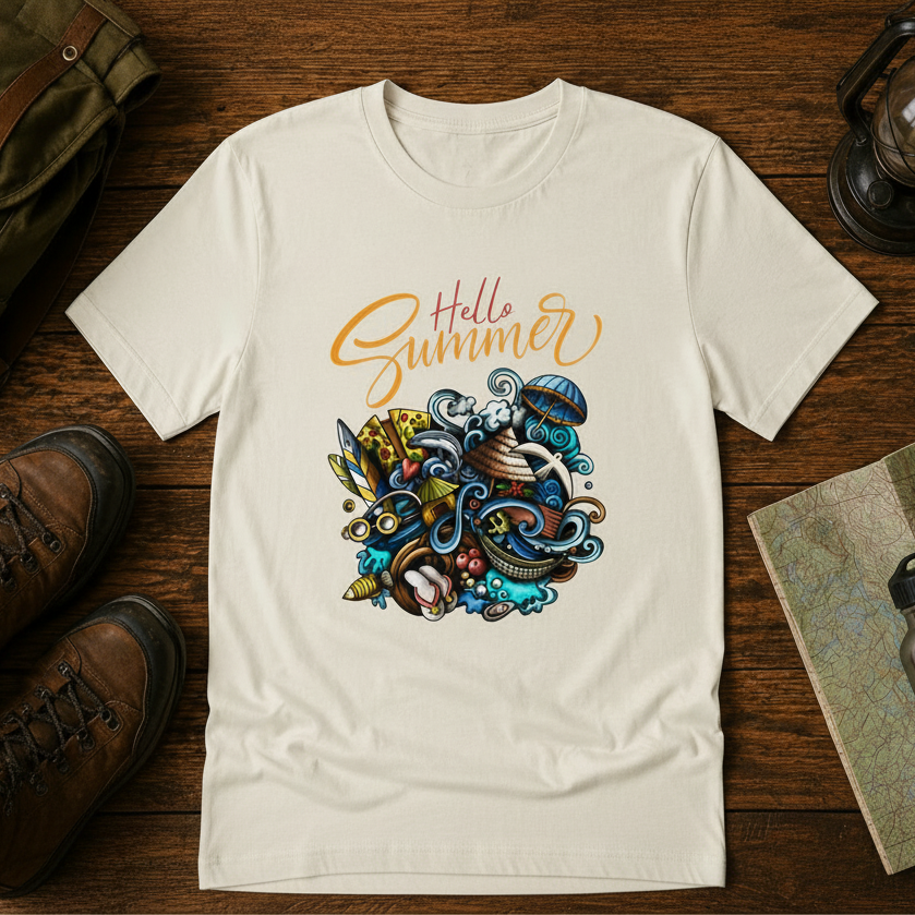 Hello Summer Customized Unisex Jersey Short Sleeve Tee