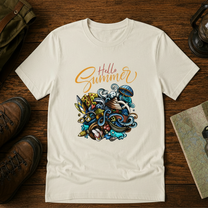 Hello Summer Customized Unisex Jersey Short Sleeve Tee