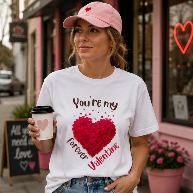 You Are My Forever Valentine Customized Unisex Jersey Short Sleeve Tee