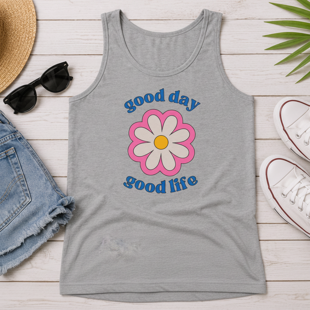 Good Day Good Life Customized Unisex Jersey Tank