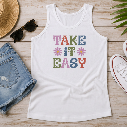 Take it Easy Customized Unisex Jersey Tank