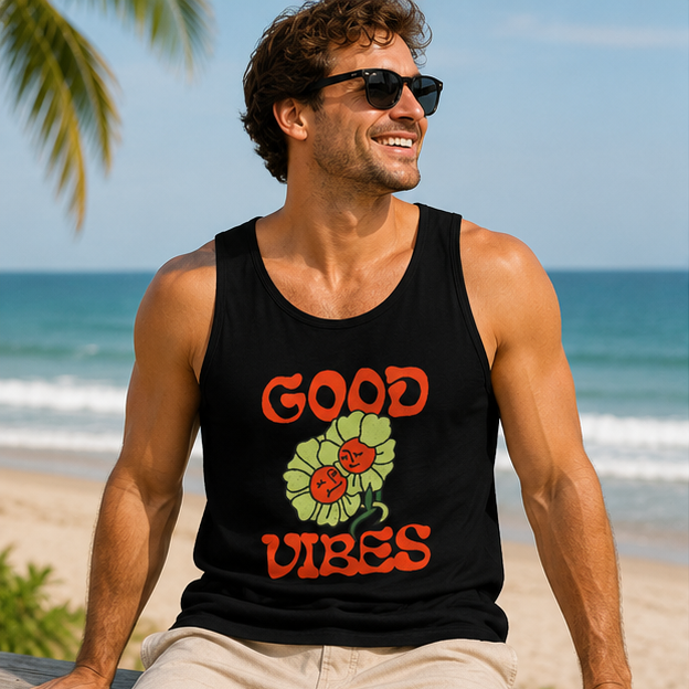 Good Vibes Customized Unisex Jersey Tank