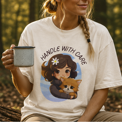 Handle With Care Customized Unisex Jersey Short Sleeve Tee
