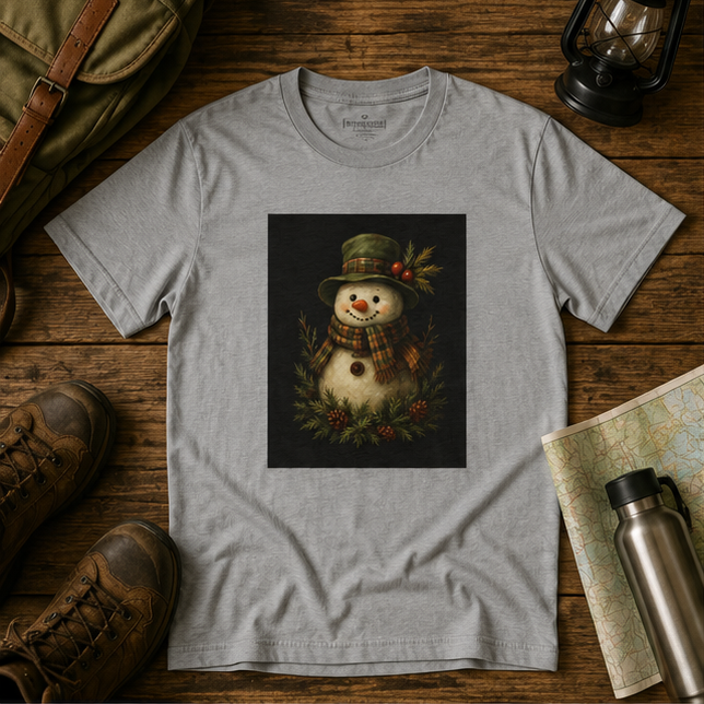 Vintage Snowman T‑Shirt – Retro Holiday Christmas Tee