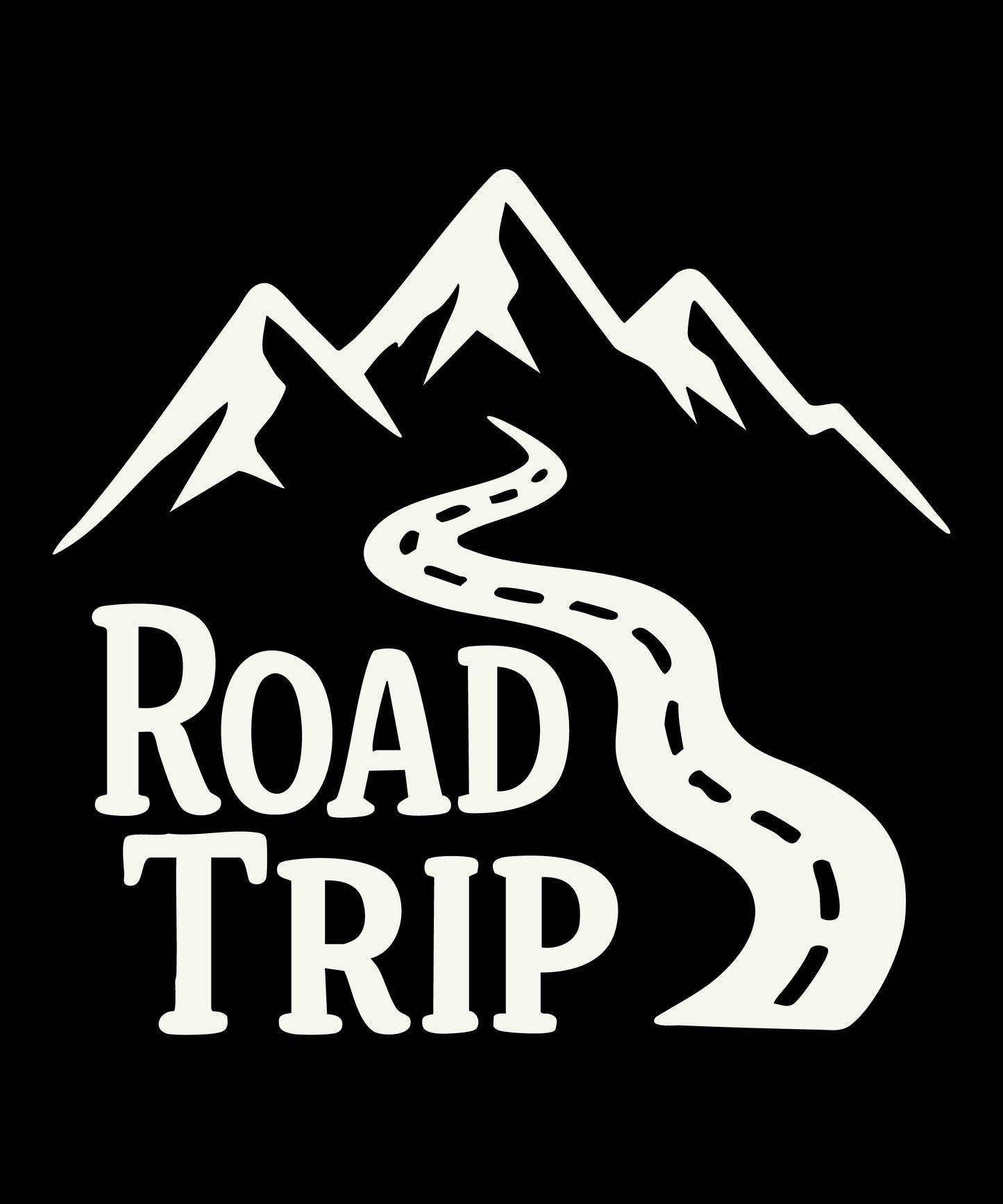 Road Trip Graphic T-Shirt | Adventure Seeking Mountain Landscape Tee | Minimalist Wanderlust &amp; Travel Lover Apparel for Road Trips and Hiking.
