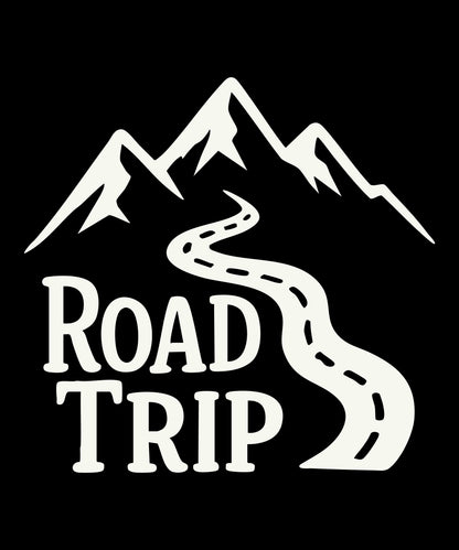 Road Trip Graphic T-Shirt | Adventure Seeking Mountain Landscape Tee | Minimalist Wanderlust &amp; Travel Lover Apparel for Road Trips and Hiking.